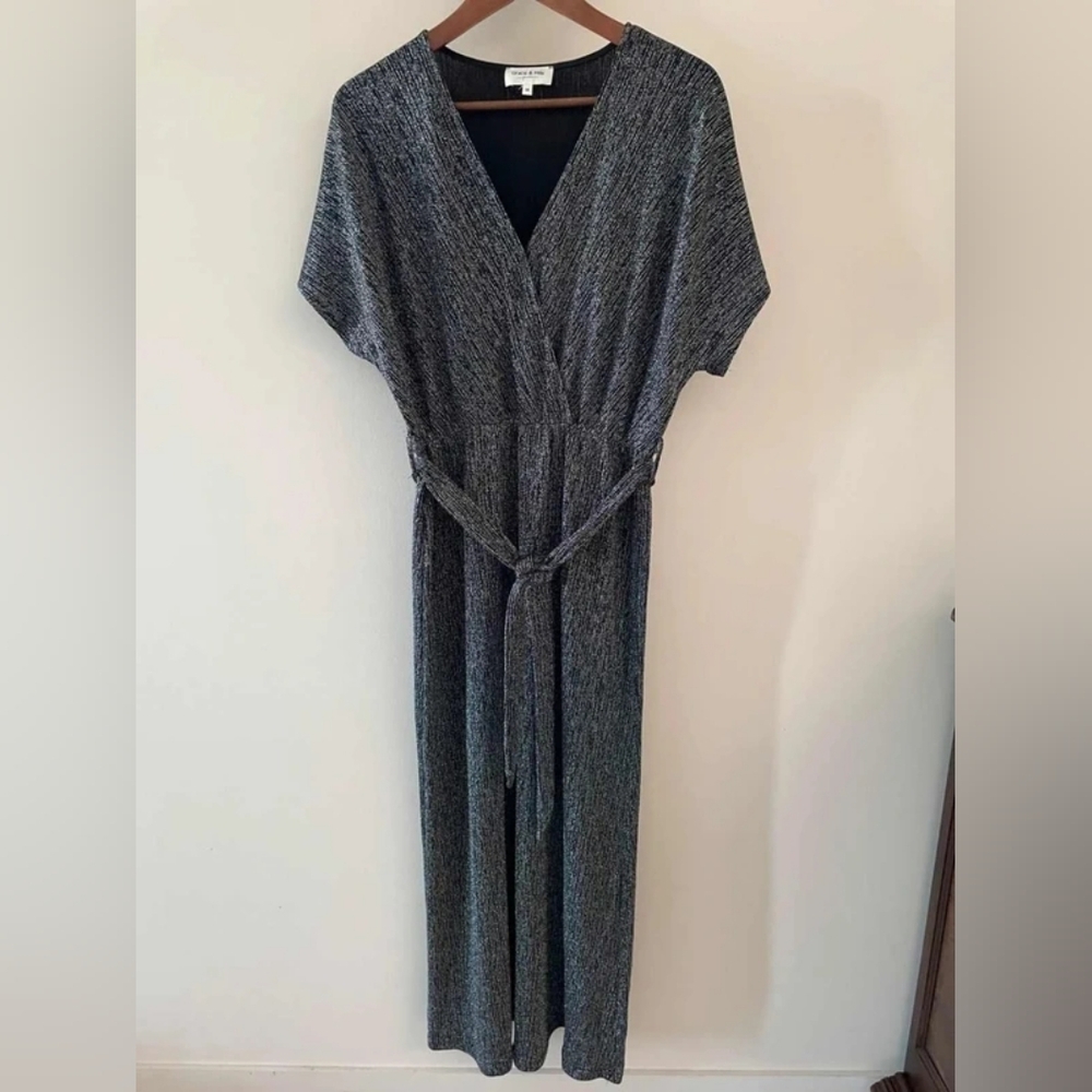 Madewell Heathered Black & White Mini Dress